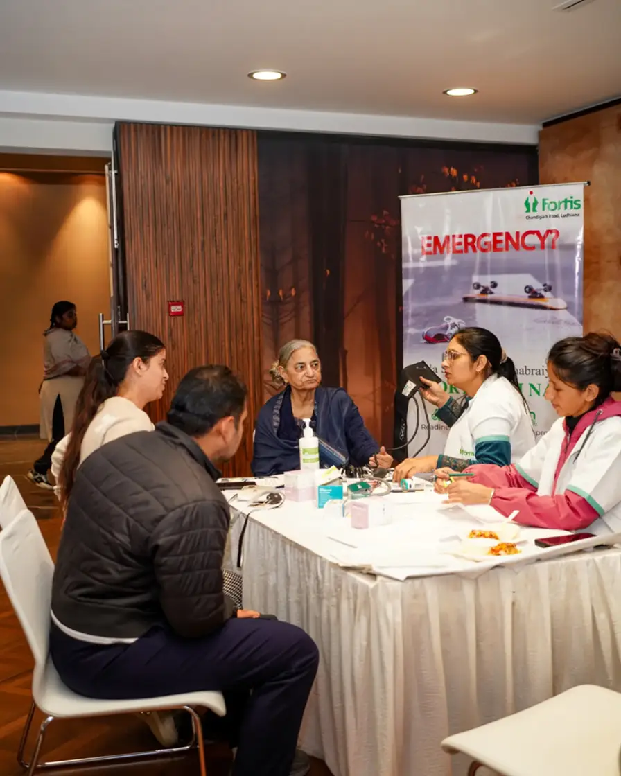 Free Medical check up in collab with Fortis Hospital
