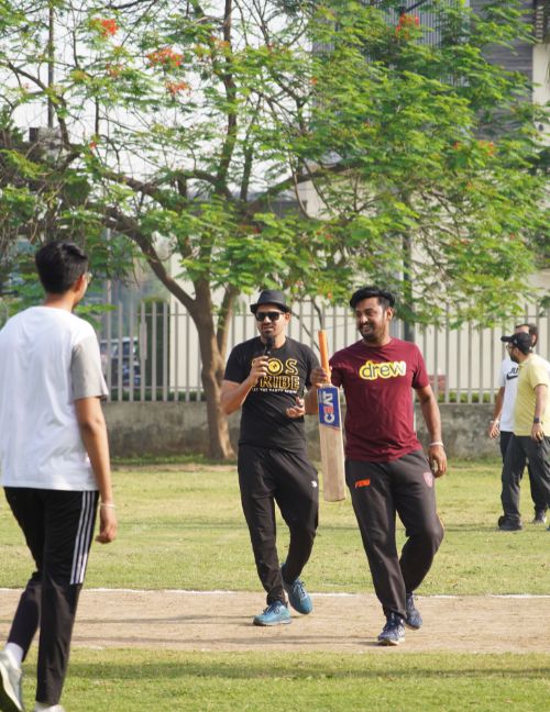 Cricket Match with Team
