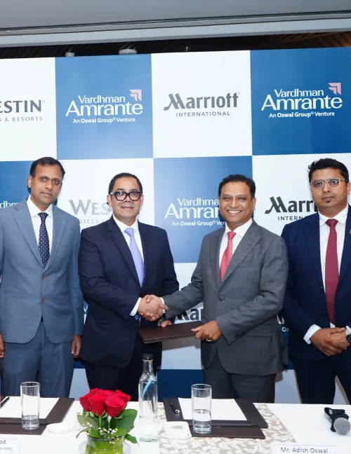 Press conference on Marriot International and Vardhman Amrante collaboration
